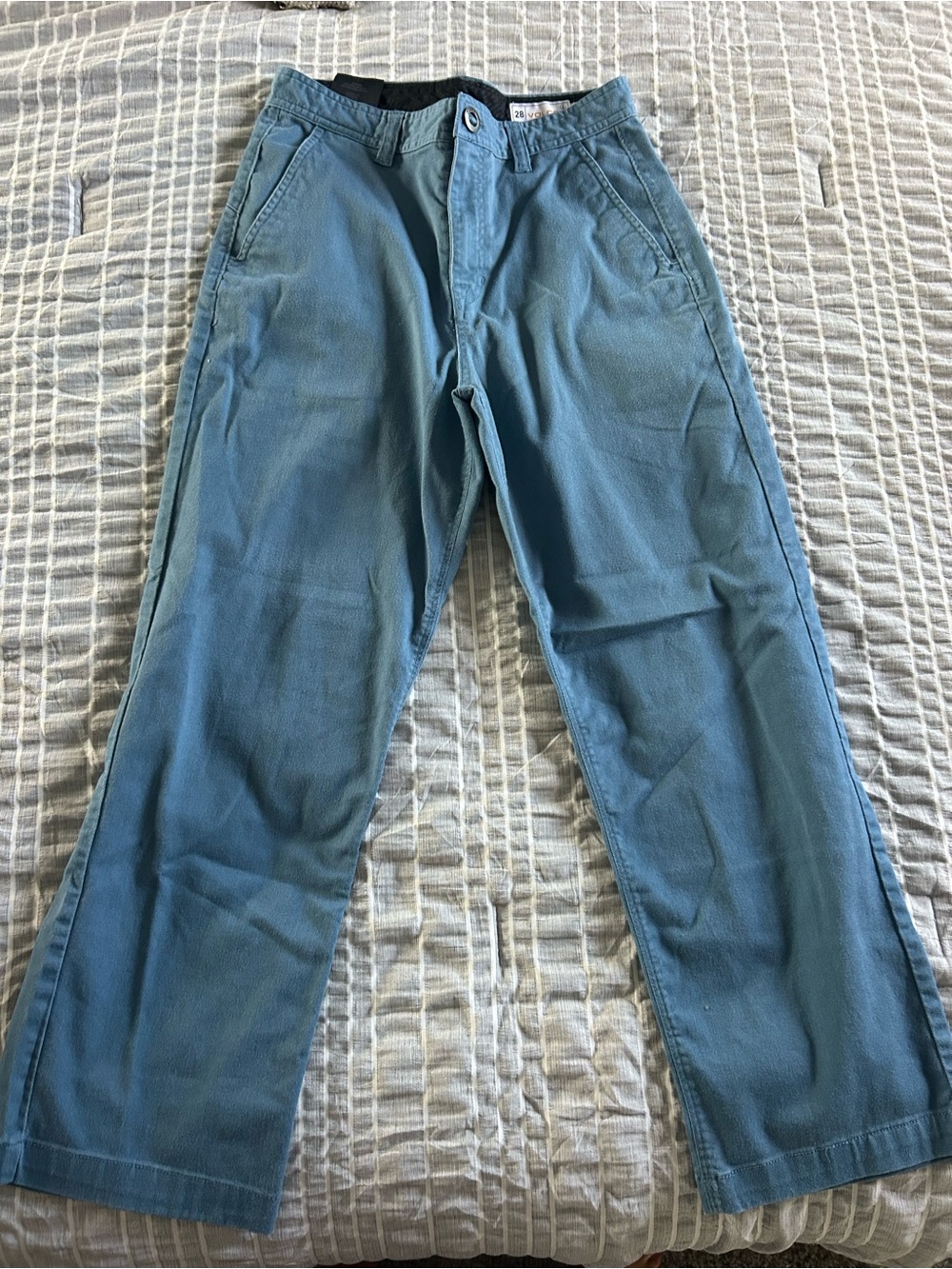 Men's Blue Casual Straight-Leg Jeans